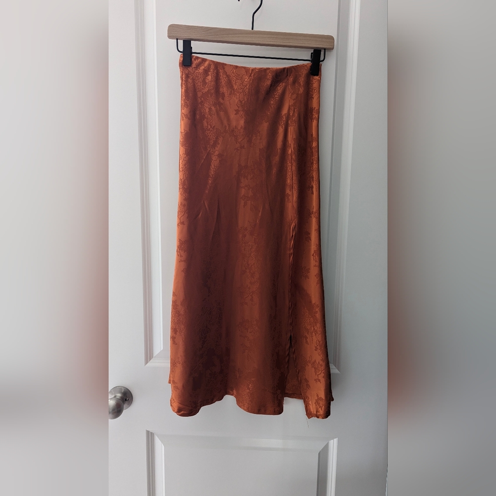 Princess Polly burnt orange skirt